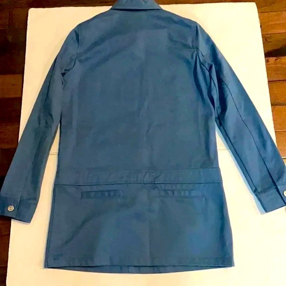 Zara Utility dress Cobalt blue Button up Collared NWT Size S Retro Casual NWT - Picture 7 of 11